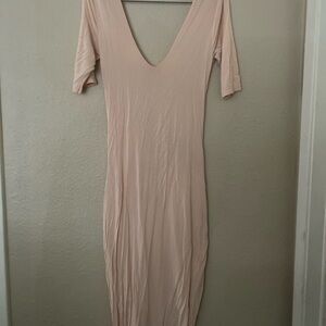 Forever 21 Blush Long Sleeve Dress